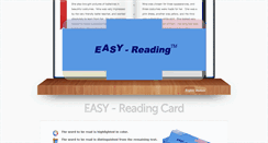 Desktop Screenshot of easy-reading-card.com