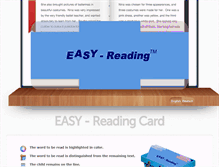 Tablet Screenshot of easy-reading-card.com